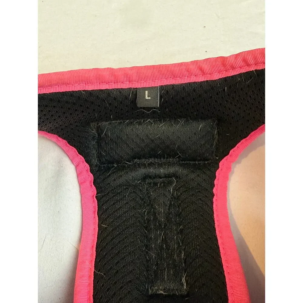 Petnanny Tactical Dog Harness Pink Adjustable No Pull Service Vest Size Large